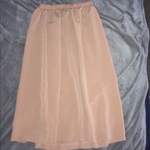 Flowy peach skirt